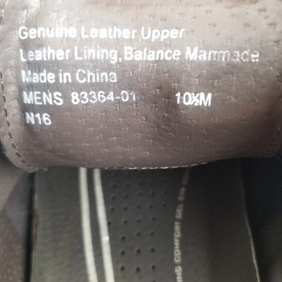 Nunn Bush Black Leather Derby 105 Medium ComfortGel Professional main image 5